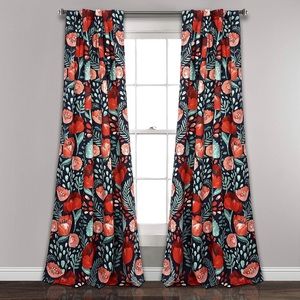 Lush Decor Poppy Garden Curtains Pair 84 x 52 Target Floral Boho Room Darkening